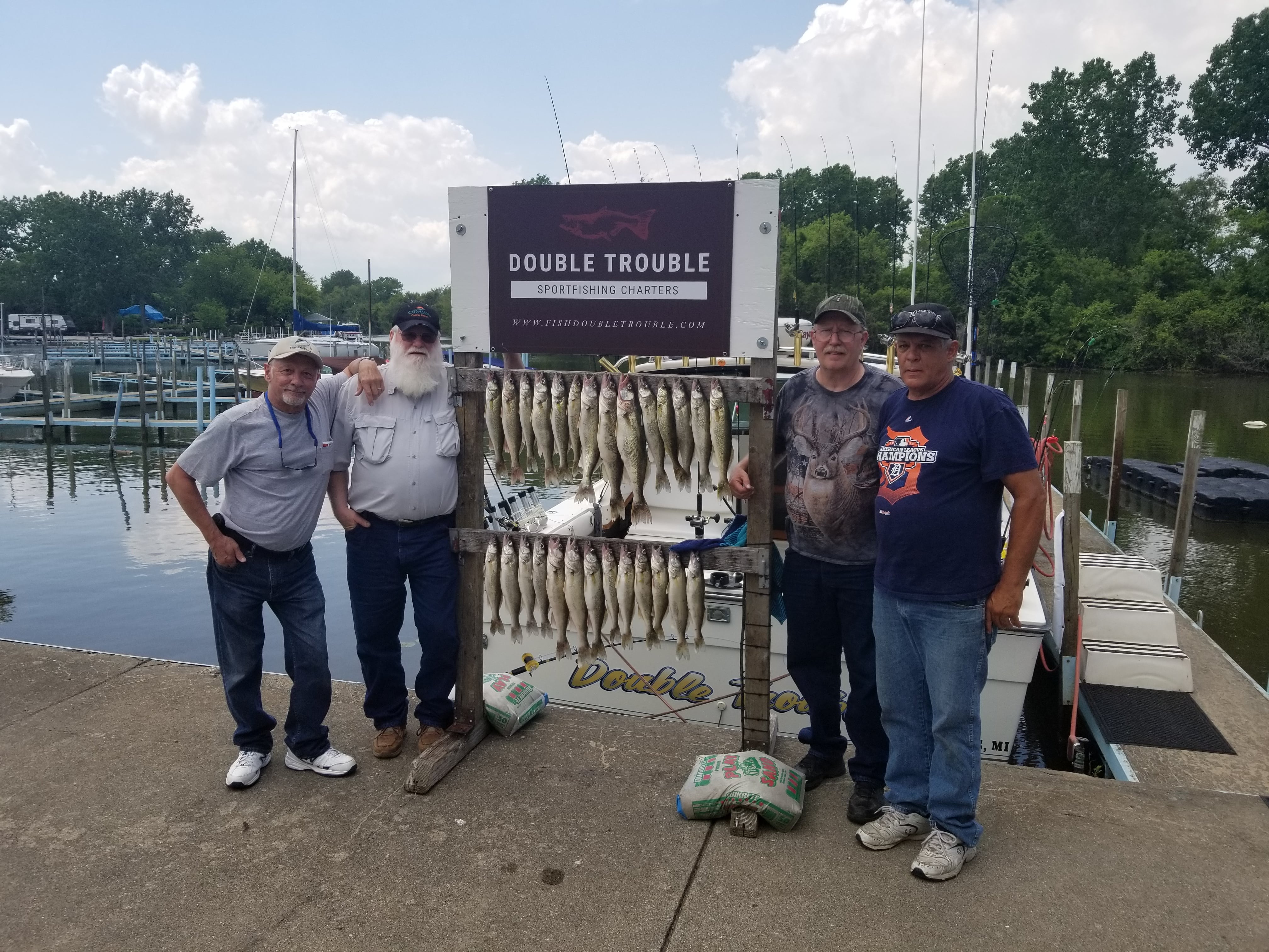 Lake Erie Walleye Fishing Charters Monroe, MI Bolles Harbor